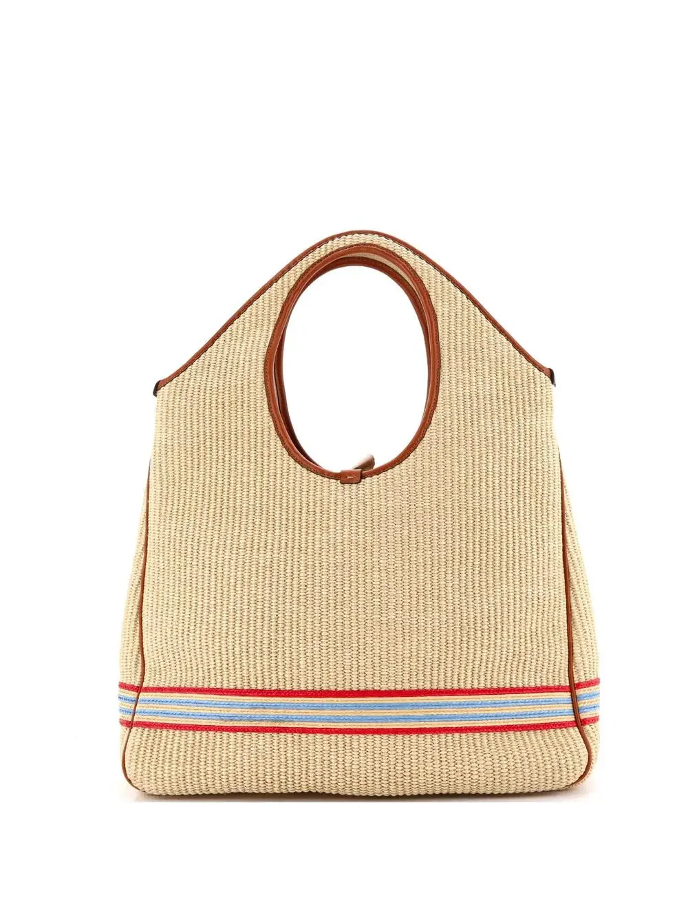 Fendi Logo Hobo Embroidered Raffia #335392F80B